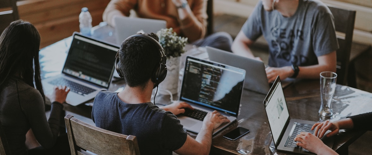 Cross-functional squad working together through a product launch